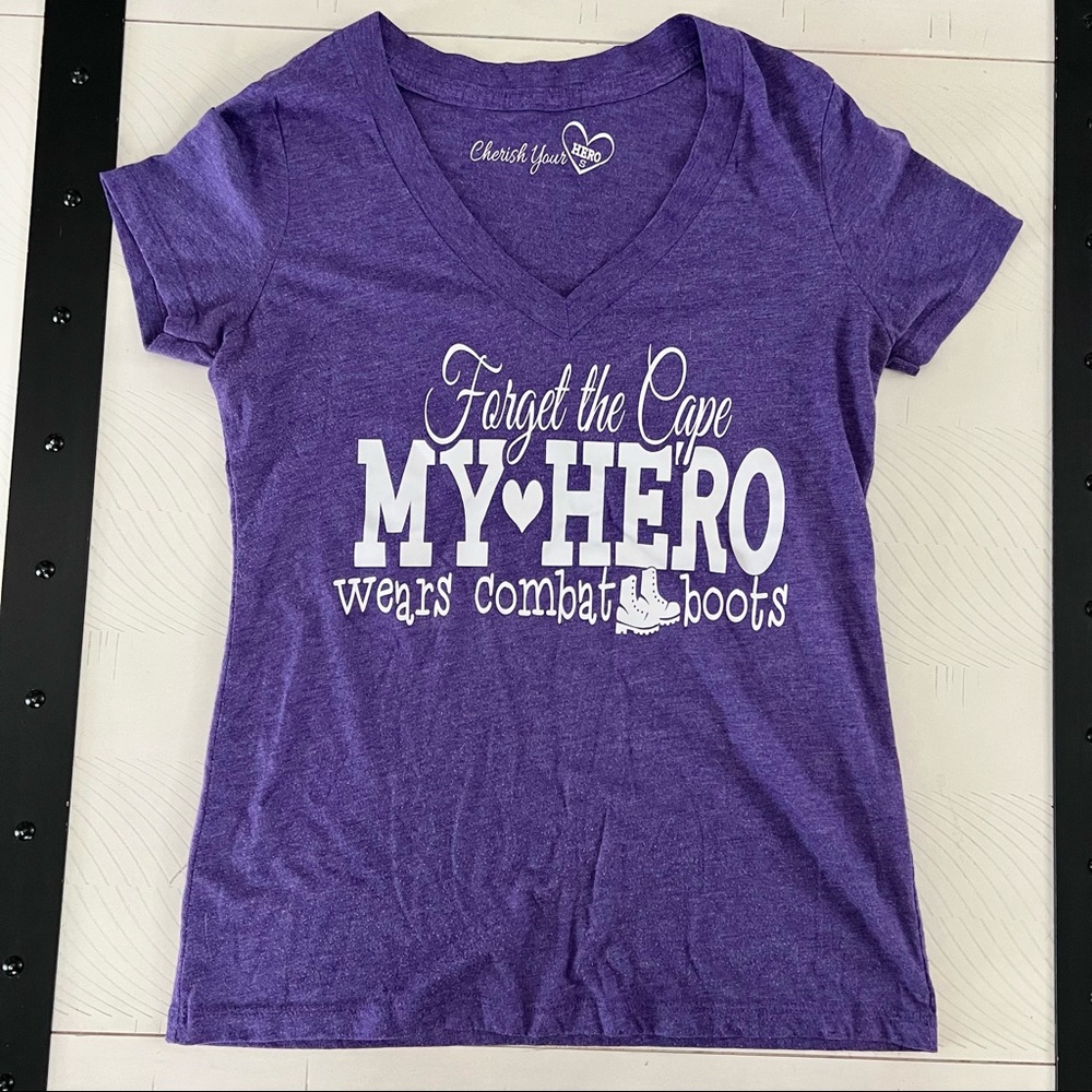 My hero wears combat boots tshirt